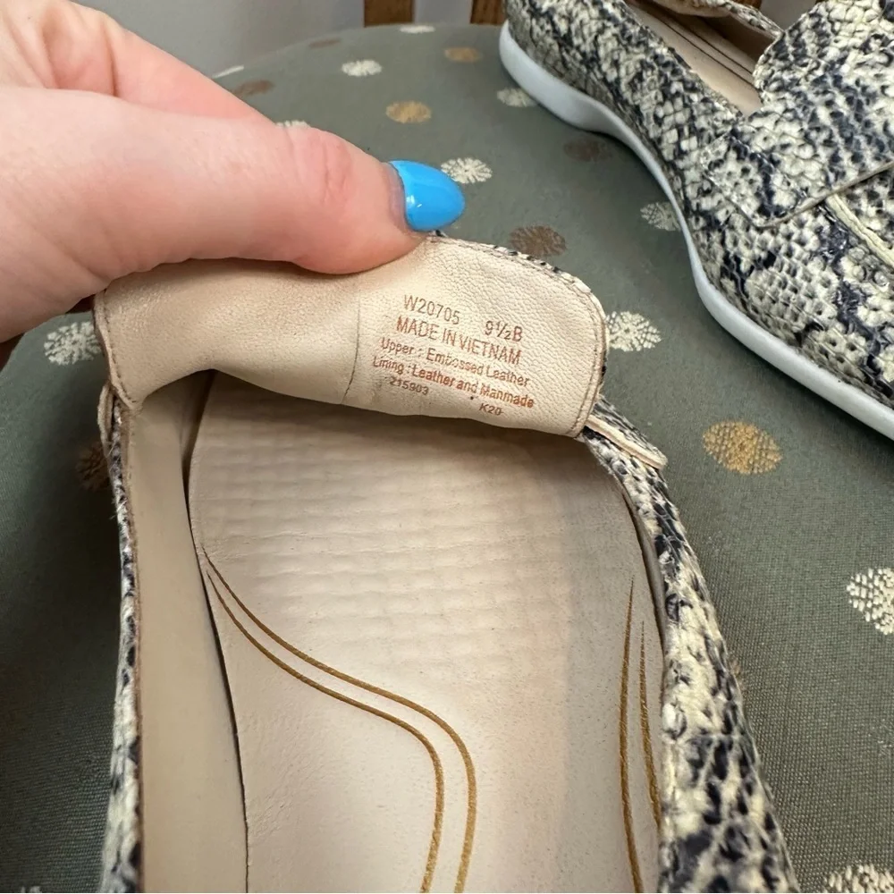 Cole Haan Grand Ambition | Snake Print Pointed Toe Loafers Size 9.5